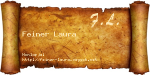 Feiner Laura névjegykártya